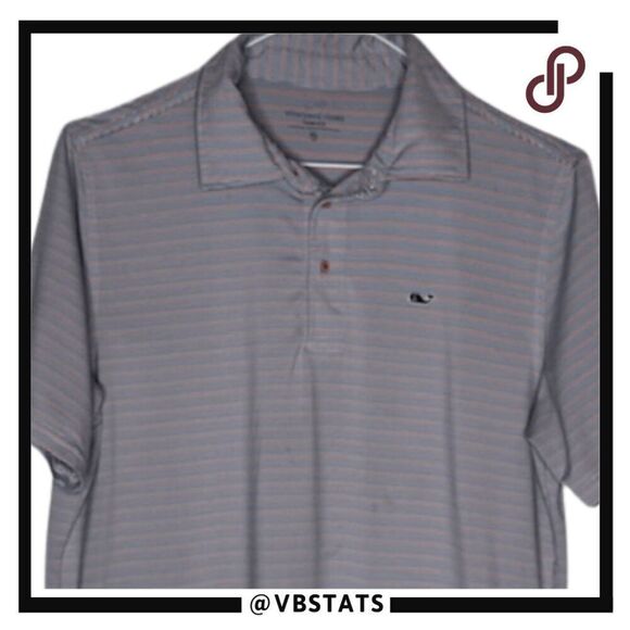 Vineyard Vines Boy's Sankaty Striped Short Sleeve Polo Shirt Multicolor Size 16/ - Picture 3 of 6